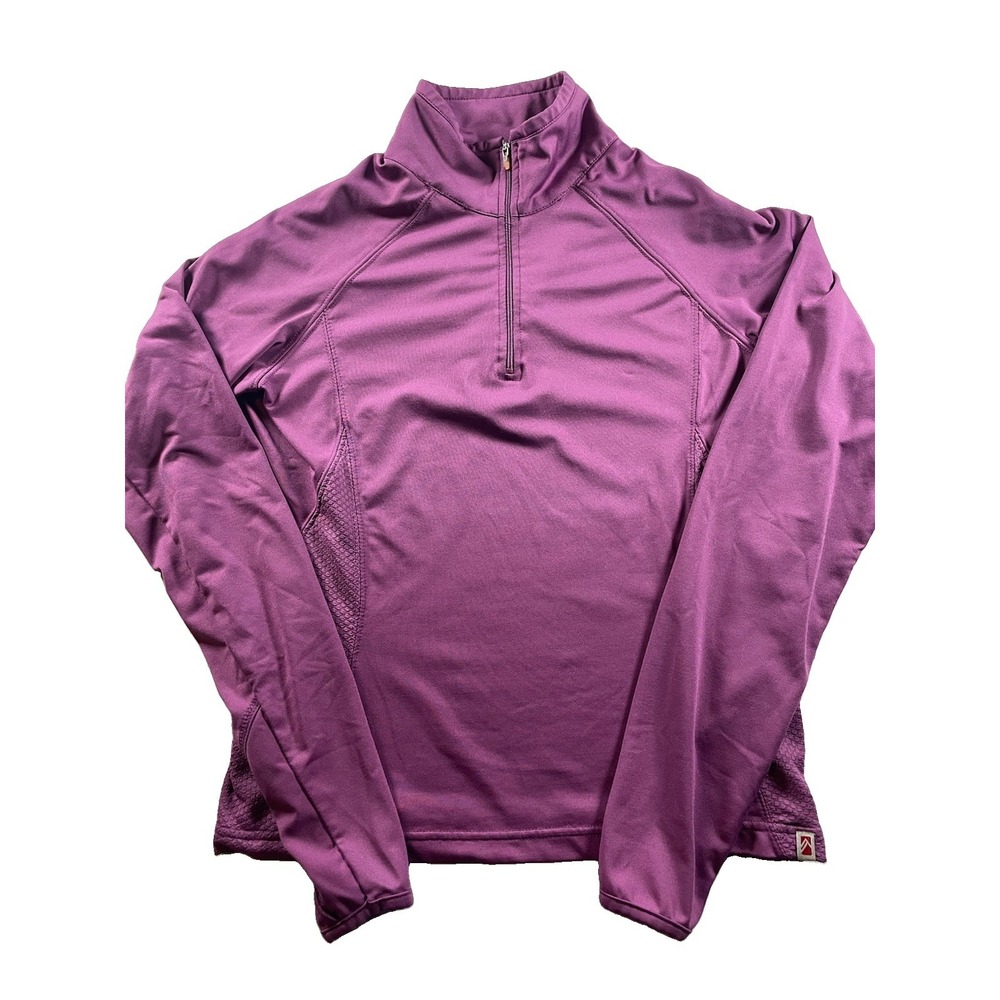 Alpine Design Dri-Fit Women's Purple Long Sleeve Zip Up Hiking Outdoors Sz S